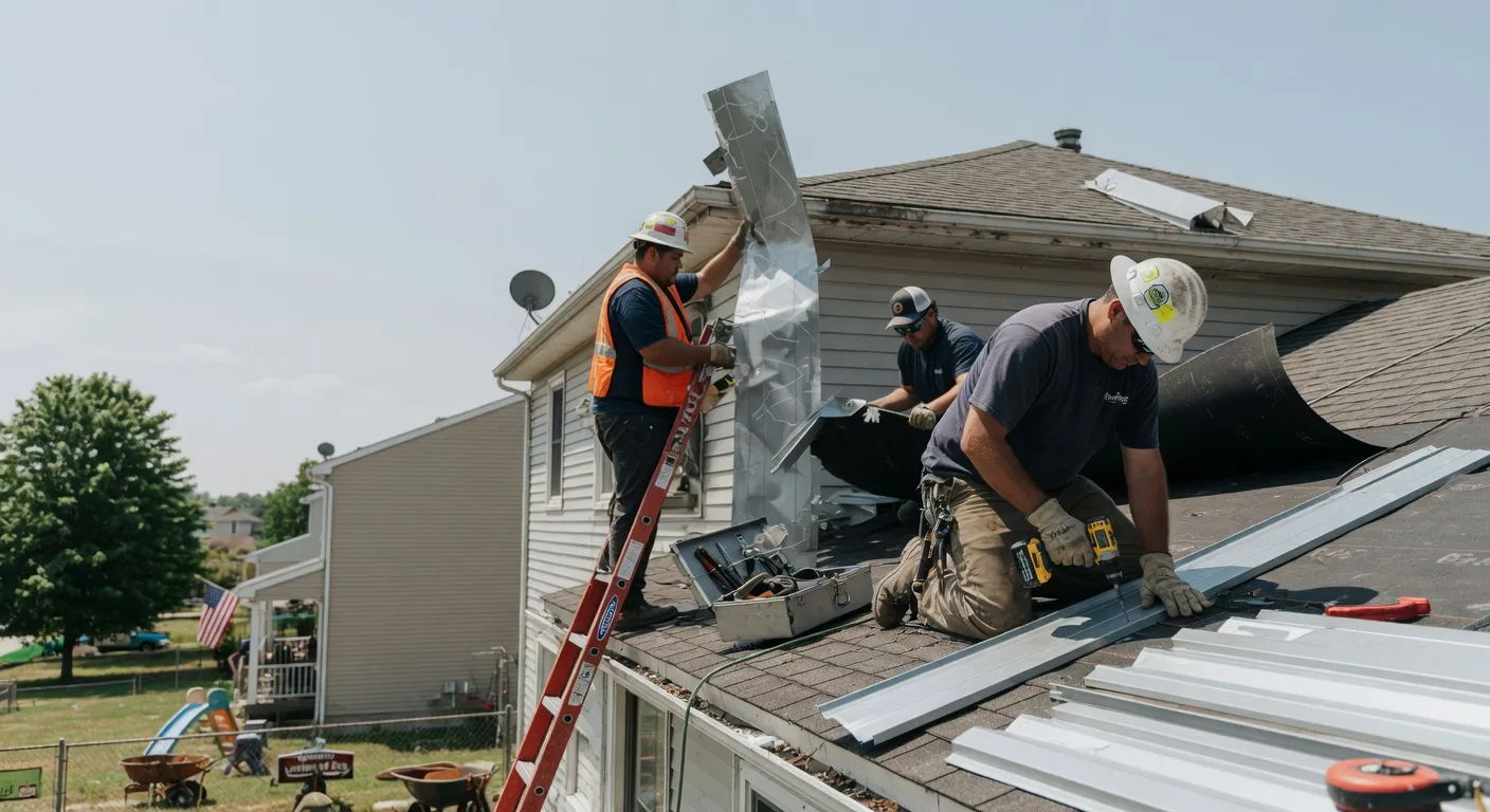 Storm Damage Metal Roof Repair in Grafton, IA